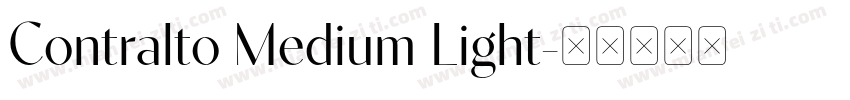 Contralto Medium Light字体转换